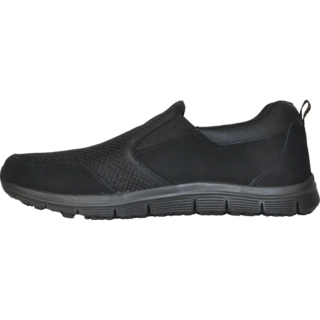 VANGELO Men Slip Resistant Shoe NICK-2 Black