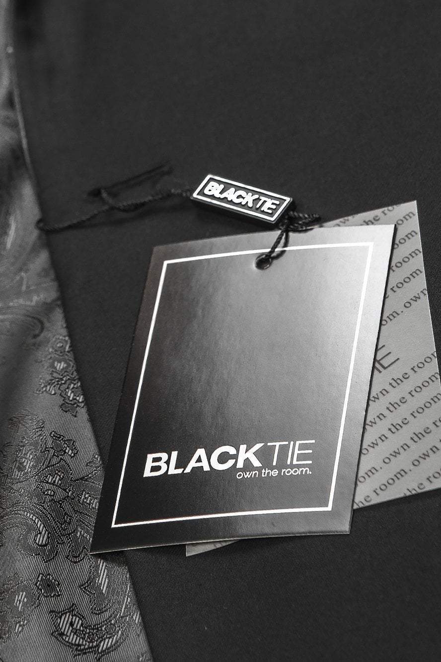 "Edge" Black Tuxedo Jacket Notch (Separates)